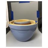 6 Pc Nesting Stoneware Bowls USA