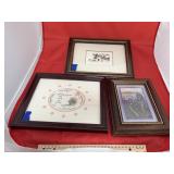 3 Pcs - Small Framed Pics
