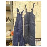 2 Pr - Insulated Overalls Sz M