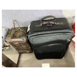 Suitcase & Wooden Crate