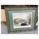 Framed Pic "Paris" by Georges B. 24"x20"