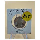 1978 S Period Washington Quarter