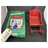 2 Pcs - Toilet Tank Repair Kit & Wooden Sleigh