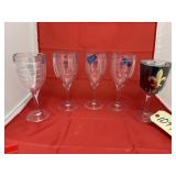 5 Pcs - Plastic Tervis Stemware