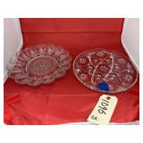 2 - Glass Serving Platters