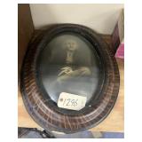 2 - Vintage Bubble Glass Pic Frames 25"x18"