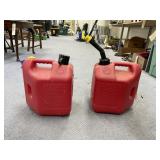 2 Pcs - Plastic 2 Gal Gas Jugs
