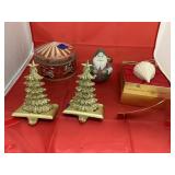 5 Pcs - 2 Stocking Hooks - Tin - Ornament