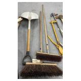 3 Pcs - Shovel & 2 Push Brooms