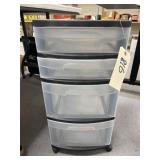 Sterlite 4-Drawer Rolling Cart