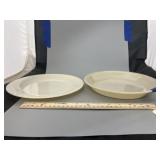 2 Pcs - Fireking Plate & Pie Plate