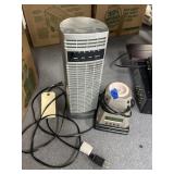 Oscillating Tower Fan & Remington Alarm Clock