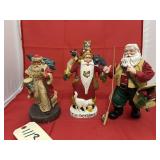 3 Pcs - Assorted Santa Dï¿½cor