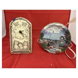 Elec Decorative Plate w/Bulb & Cord