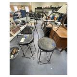 2 - Metal Patio Bar Stools