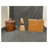 Crock - Bell - Wood Recipe Box
