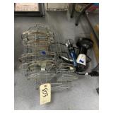 2 - Metal Shower Caddies - Blow Dryer & More