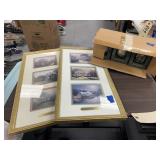 2 Pcs - Framed Wall Art - 3 Kincaid Ornaments