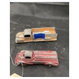 2 - Vintage Metal Truck Toys