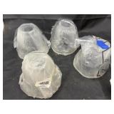 4 Pcs - Glass Lamp Globes