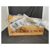 Wooden Box w/Door Brackets/Hinges