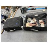 2 Pcs - Rolling Luggage w/Assorted Sandals