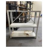 3-Shelf Metal Shelving Unit 30"L x 12"W x 30"H