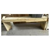 Wood Bench 50"L x 13"W x 15"H