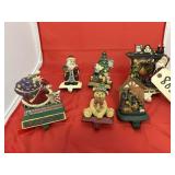6 Pcs - Assorted Mantle Stocking Holders
