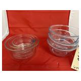 3 Pyrex Glass Bowls & 3 Glass Bowls