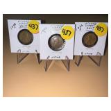 1936 P-D-S Lincoln Wheat Cents Fine to V Fine