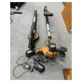 Cordless Weed Eater & Blower - batteries