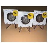 1939 P-D-S Jefferson Nickels