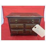 Wooden 5-Drawer Jewelry Box