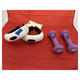 2 - Eye Massagers & 2 - 2lb Weights