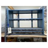 Metal Organizing Bin w/Contents