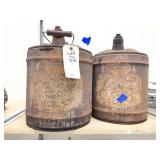2 Pcs - Metal Gas Cans