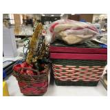 3 Pcs - Mini Stockings - Baskets - Tree Toppers