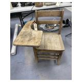 Vintage Wooden School Desk