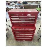 14-Drawer Metal Tool Box 24'L x 13'W x 40'H