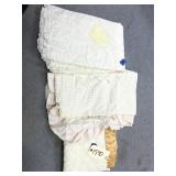 3 Pcs - Crib Blankets - Machine Stitched