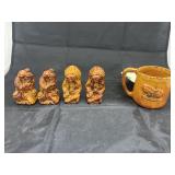 5 Pcs - Cherokee Pottery