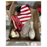 Assorted Vases & Christmas Stockings