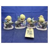 4 pcs. Precious moments figurines
