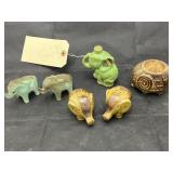 6 Pcs - Elephant Figures - Salt/Peppers