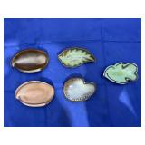 5 pcs. Frankoma Pottery Mini Dishes