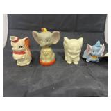 4 Pcs Elephant - Bobblehead - Japan - Figurines