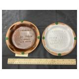 Frankoma pottery ash trays