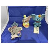 3 pcs. Walt Disney Dumbo Music Box and Toys