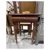Wood Side Table 21"L x 18"W x 28"H